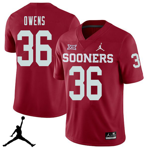 Oklahoma Sooners #36 Steve Owens 2018 College Football Jerseys Sale-Crimson